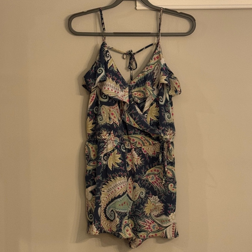 Paisley Print Romper (shorts)